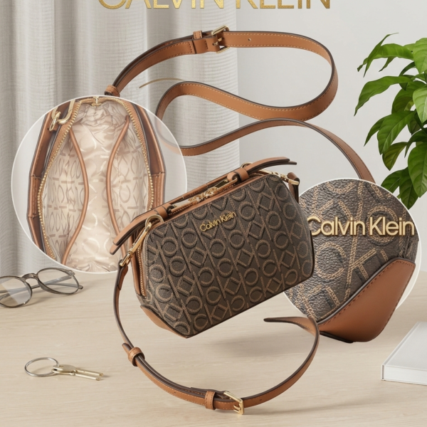 Calvin Klein womens Lucy Triple Compartment Crossbody