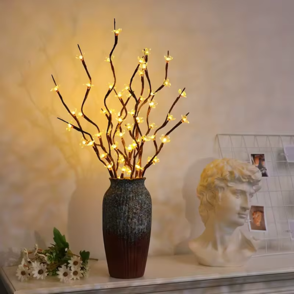 1/2PC 20LED Cherry Blossom Tree Branch Lights Indoor Outdoor Home Decoration Lamp Romantic Battery Powered Table Lights For Vase