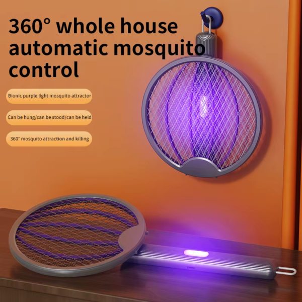 Foldable Electric Mosquito Swatter 3 in 1 Electric Mosquito Killer Anti mosquito Lamp Rechargeable Wall Mounted Mosquito Swatter